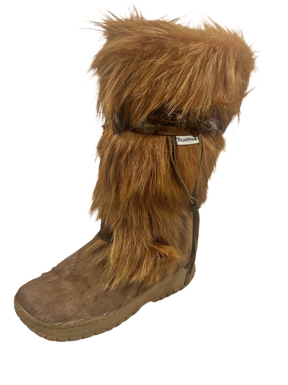 Bear Paws High Goat Skin Boots Sz 8
